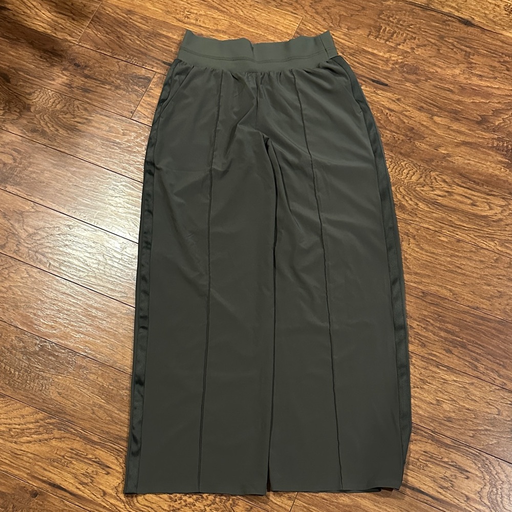 Athleta Forest Green Nolita Wide-Leg Pants